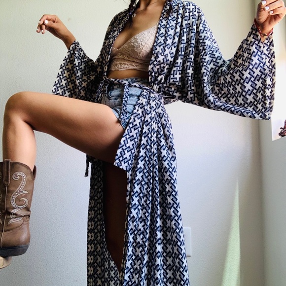 Vintage Other - Lovely Printed Long Robe